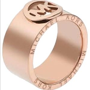 Michael Kors Rose Gold Fulton Ring-SZ 7